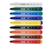 Milan Maxi Magic Pack de 8 Rotuladores de Colores + 2 Rotuladores Magicos - Punta Conica 7.5mm - Tinta al Agua - Lavable - Colores Surtidos