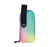 Milan Sunset Black Pack de 4 Estuches Portatodo con Contenido de Serie - Contenido: Goma de Borrar, 2 Sacapuntas, Lapiz de Grafito HB, 3 Boligrafos Capsule, Regla de 15cm, 12 Lapices de Colores Ergo y 12 Rotuladores