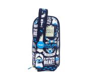 Milan The Yeti Pack de 4 Estuches portatodo con Contenido de Serie - Contenido: Goma de Borrar, 2 Sacapuntas, 1 Lapiz de Grafito HB, 3 Boligrafos (Verde, Negro y Rojo), 1 Regla de 15 cm, 12 Lapices de Colores Ergo y 12 Rotuladores