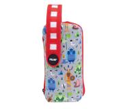 Milan Vikings Pack de 4 Estuches portatodo con Contenido de Serie - Contenido: Goma de Borrar, 2 Sacapuntas, 1 Lapiz de Grafito HB, 3 Boligrafos (Verde, Negro y Rojo), 1 Regla de 15 cm, 10 Lapices de Colores Ergo y 12 Rotuladores