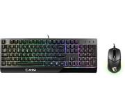 MSI Pack Gaming Teclado Vigor GK30 USB + Raton Clutch GM11 USB 5000dpi - Iluminacion RGB - Antighosting - Cables de 1.80m