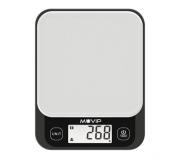 Muvip Bascula de Cocina Digital Super Slim - Sensor de Calibracion Alta Precision - Funcion TARA