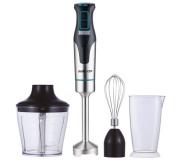 Muvip Batidora de Mano Inox 1200W + Accesorios - 2 Velocidades - Control de Velocidad - Cuerpo de Acero Inoxidable
