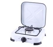 Muvip Cocina de Gas 1 Fuego - Quemador Esmaltado Extraible - Encendido Manual - Patas de Goma - Tapa Protectora