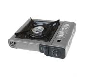Muvip Cocina de Gas Portatil 1 Fuego - Encendido Automatico - Quemador de Aluminio - Valvula Doble Sellado - Maleta de Transporte