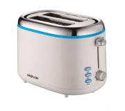 Muvip Design Tostadora de Pan 850W - Capacidad para 2 Rebanadas - 7 Niveles de Tostado - Funcion Calentar, Descongelacion y Recalentar - Parada Automatica y Manual