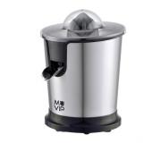Muvip Exprimidor Electrico Inox 300W - Cuerpo y Filtro de Acero Inoxidable - Sistema Antigoteo - 2 Tamaños de Conos