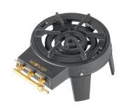Muvip Fogon de Gas con 3 Distribuidores de Fuego - Llaves de Gas Independientes - 9kw de Potencia - Material: Hierro Fundido