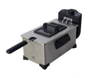 Muvip Freidora 3L 2000W - Acero Inoxidable - Antiadherente - Ajuste de Temperatura - Asas Tacto Frio