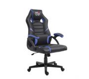 Muvip GM1000 Silla Gaming - Reposabrazos Acolchados - Cojin Lumbar - Atura Regulable - Piston Clase 2 - Sistema de Bloqueo - Color Negro/Azul