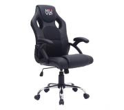 Muvip GM1200 Silla Gaming - Reposabrazos con Almohadilla - Atura Regulable - Piston Clase 2 - Color Negro