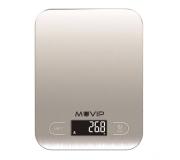 Muvip Luxury Bascula de Cocina Digital Bluetooth - Plataforma de Acero Inoxidable - Pantalla LCD - Sensor de Alta Precision - Apagado Automatico - Peso Max. 5kg