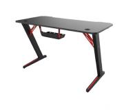 Muvip PRO400 Mesa Gaming Fibra de Carbono - Gran Superficie 120x60x75cm - Portavasos - Gancho para Auriculares - Compartimento de Almacenamiento