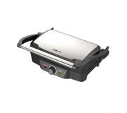Muvip Sandwichera Grill 1600W - Apertura hasta 180º - Temperatura Regulable - Placa Superior Basculante - Asa Tacto Frio
