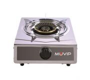 Muvip Serie Strong Cocina de Gas Inox 1 Fuego - Encendido Piezoelectrico - Quemador de Hierro Fundido Desmontable