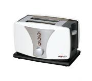 Muvip Top Design Tostadora de Pan 800W - Capacidad para 2 Rebanadas - 6 Niveles de Tostado - Funcion Calentar, Descongelacion y Recalentar - Parada Automatica y Manual