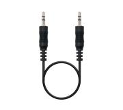 Nanocable Cable Audio Estereo Jack 3.5mm Macho a Jack 3.5mm Macho 1.50m - Color Negro