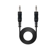 Nanocable Cable Audio Estereo Jack 3.5mm Macho a Jack 3.5mm Macho 15m - Color Negro