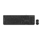 NGS Cocoa Pack de Teclado Multimedia + Raton 1000dpi - Color Negro