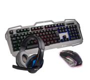 NGS GBX-1500 Pack Gaming Teclado USB + Raton USB 2400dpi - 6 Botones + Auriculares con Microfono