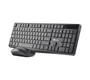 NGS Hype Kit Pack Teclado Multidispositivo Inalambrico USB Bluetooth - 12 Teclas Multimedia - Resistente a Vertidos + Raton Multidispositivo Inalambrico USB Bluetooth 1600dpi 3 Botones - Uso Ambidiestro