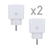NGS Loop Track Duo 2 Enchufes Inteligentes WiFi - 16A Max. - Ahorro Energetico - Acceso Remoto - Color Blanco