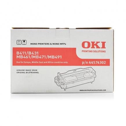 OKI B411 / B431 / MB461 / MB471 / MB491 / B412 / B432 / B512 / MB472 / MB492 / MB562 Tambor de Imagen Original - 44574302 (Drum)