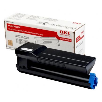 OKI B440 / MB480 TONER ORIGINAL NEGRO 43979216