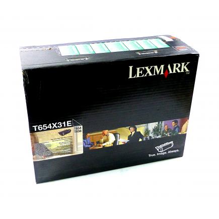 Original Lexmark T654X31E Cartucho de Toner negro