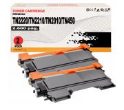 Pack 2 Toner Compatibles TN2220 / TN-2220 para Brother DCP 7055 7060 7065 7070 - Fax 2840 2940 - HL 2130 2132 2135 2240 2250 2270 2310 - MFC 7360N 7460 7860