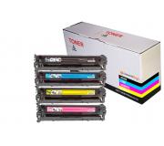 Compatible Pack 4 HP CE320A / CE321A / CE322A / CE323A Cartuchos de Toner 128A