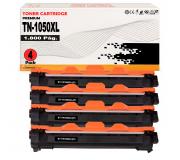 Pack 4 Toner compatibles TN1050 XL / TN-1050 para Brother DCP-1510 1512 1610W 1612W - HL-1110 1210W 1212W 1112 - MFC-1810 1910W (Alta Capacidad Jumbo)