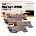 Pack 4 Toner Compatibles TN2220 / TN-2220 para Brother DCP 7055 7060 7065 7070 - Fax 2840 2940 - HL 2130 2132 2135 2240 2250 2270 2310 - MFC 7360N 7460 7860