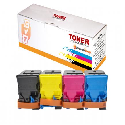 Pack 4x Toner TNP51 Compatible Konica Minolta Bizhub C3110 (A0X5155 A0X5255 A0X5355 A0X5455) TNP-51