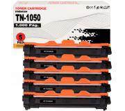 Pack 5 Toner compatibles TN1050 / TN-1050 para Brother DCP-1510 1512 1610W 1612W - HL-1110 1210W 1212W 1112 - MFC-1810 1910W