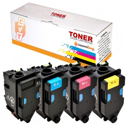 Pack x4 Toner Compatibles Konica Minolta Bizhub C3300i / C4000i - TNP81K TNP81C TNP81M TNP81Y