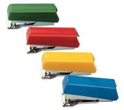 Petrus 202 Grapadora Bambina + 1 Caja de Grapas 202 - Hasta 5 Hojas - Longitud 5cm - Colores Surtidos