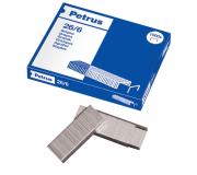 Petrus Grapas 26/6 Galvanizadas - Hasta 30 Hojas - Caja de 1000 Grapas - Patilla de 6mm