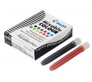 Pilot Pack de 12 Recargas para Pluma Estilografica Parallel - Capacidad 1ml - Colores Surtidos