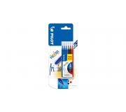 Pilot Pack de 6 Recambios para Frixion Ball y Frixion Clicker - Punta de Bola Redonda 0.7mm - Trazo 0.4mm - Colores: 3x Azul, 2x Negro y 1x Rojo