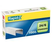 Rapid Grapas 24/6 Confort - Hasta 20 Hojas - Caja de 1000 Grapas - Alambre Flexible