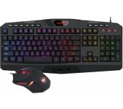 Redragon S101 Pack Teclado Harpe K503 RGB Gaming USB + Raton Centrophorus USB 3200dpi - Iluminacion RGB - Antighosting