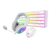 Redragon S129W Pack Gaming Teclado Mecanico Dragonborn K630W USB Antighosting + Raton Griffin M607W USB 7200dpi Uso Diestro + Auriculares Pandora 2 H350W - Iluminacion RGB