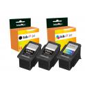 Compatible Pack Canon PG540XL Negro X2 + CL541XL Tricolor Cartuchos de Tinta