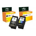 Compatible Pack Canon PG545XL Negro + CL546XL Tricolor Cartuchos de Tinta