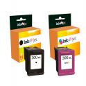 Compatible Pack HP 300XL Negro + HP 300XL Tricolor Cartuchos de Tinta