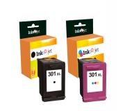 Compatible Pack HP 301XL V3 Negro + HP 301XL Tricolor Cartuchos de Tinta
