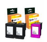 Compatible Pack HP 303XL Negro X2 + HP 303XL Tricolor Cartuchos de Tinta