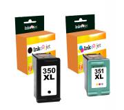 Compatible Pack HP 350XL + HP 351XL - Cartuchos de Tinta CB336EE / CB338EE