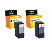 Compatible Pack Lexmark 23 Negro + 24 Tricolor Cartuchos de Tinta